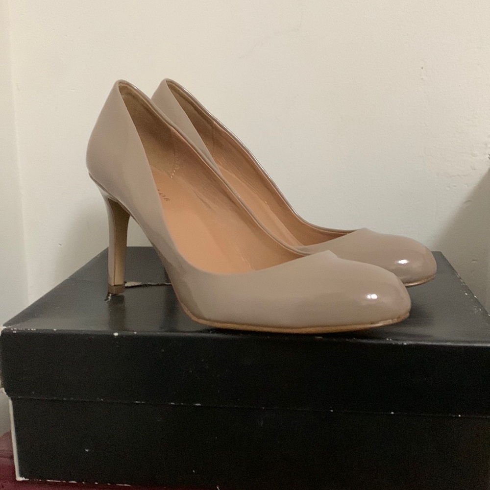 Tan Patent Leather Heels